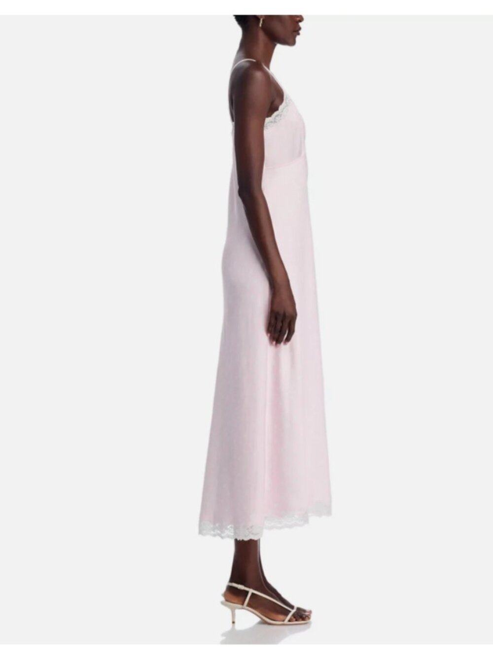LoveShackFancy Manuela Satin Polka Dot Maxi Dress - Picture 7 of 15